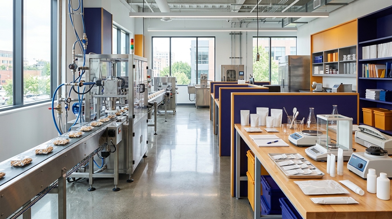A modern food-manufacturing and innovation facility